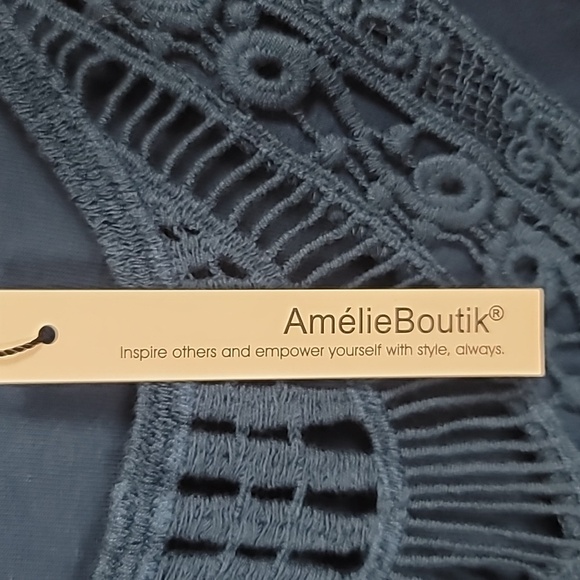 Amelie Boutik blouse top sz large nwt - Picture 5 of 7